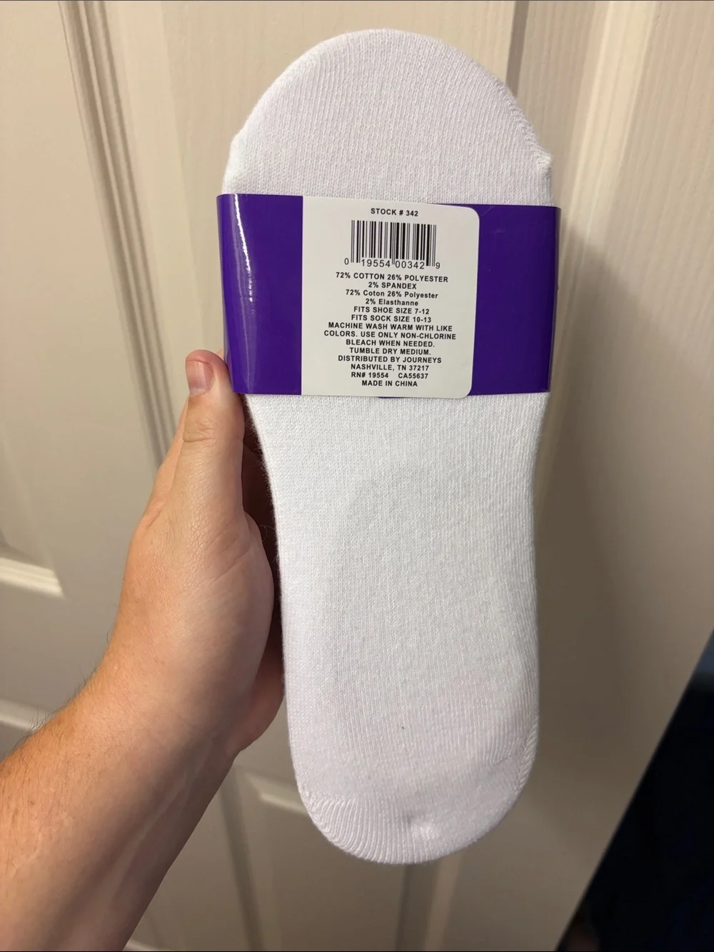 White No-Show Liner Socks